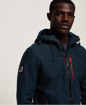 Superdry Hooded SD-Windtrekker Férfi Kabát Sötétkék | ZSQAB5841